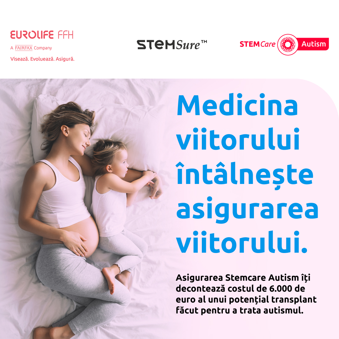Eurolife FFH & Stem Sure lansează prima asigurare din România care acoperă cheltuielile cu tratarea autismului