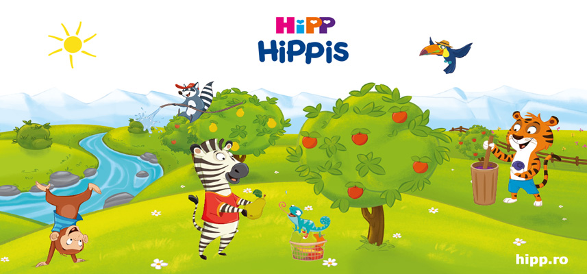 HiPP HiPPiS Rodie-Acerola și Măr-Zmeură – fructe delicioase şi super distracţie într-o nouă formulă!