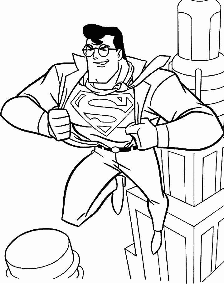 Planse de colorat cu Superman