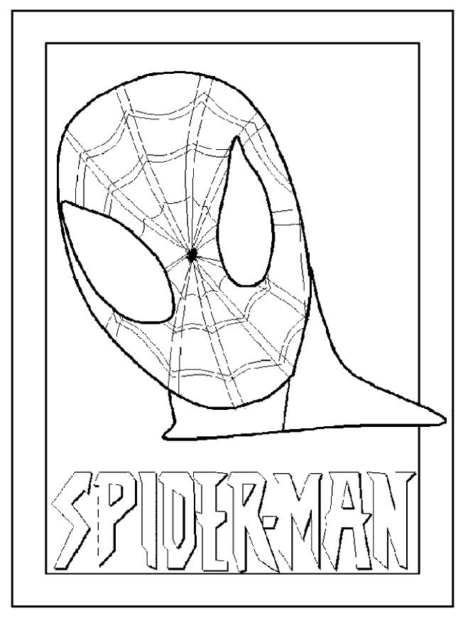 Planse de colorat cu Spiderman